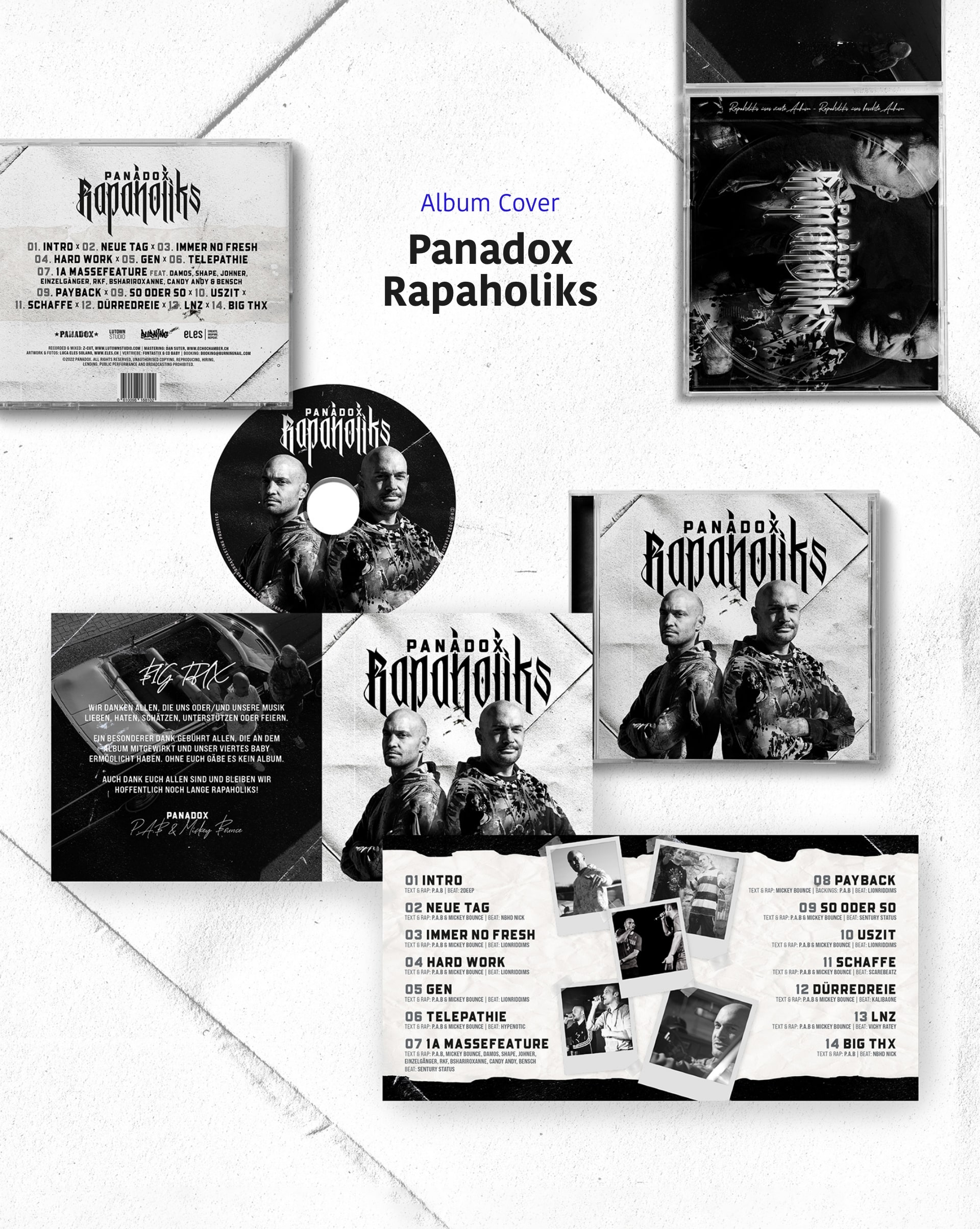 Panadox Rapaholiks, Album Cover, Spotify, Swissrap, Music Artwork