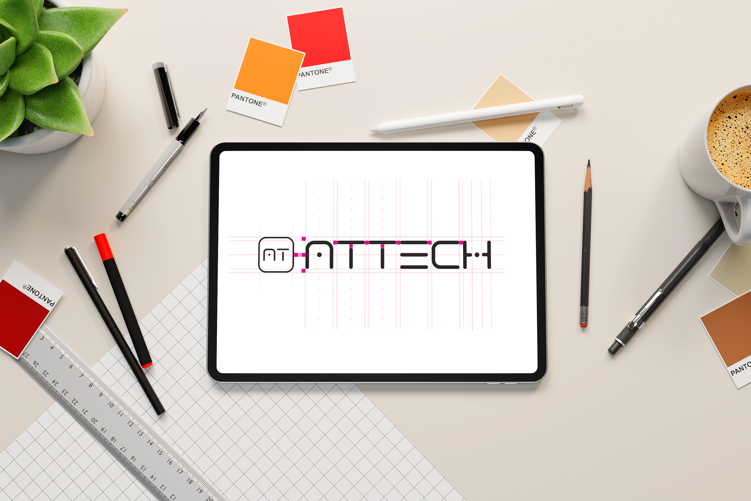eles, attech.io, software, logo design, konzept, sketch