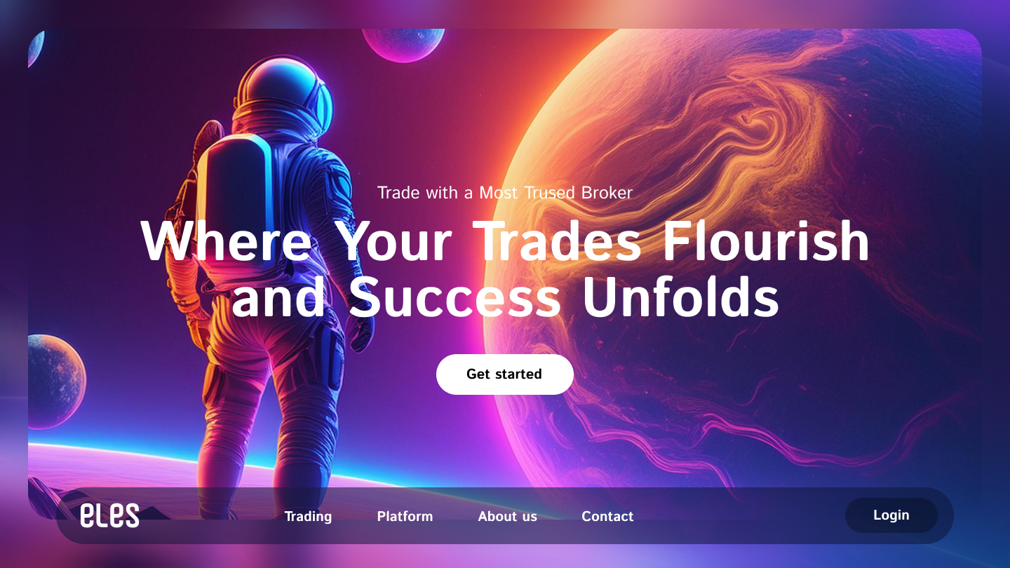 eles artwork, ai, space, future, landingpage, hero