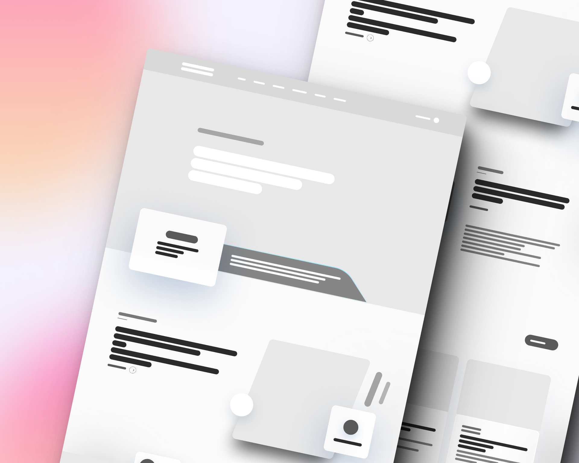 Wireframes Lo-Fi, Concept, Landingpage, OnePager, Website